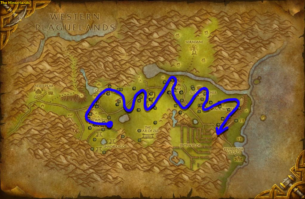 Best route for farming Goldthorn in The Hinterlands.